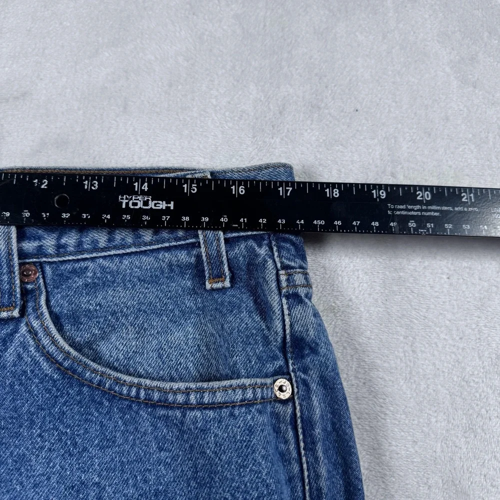VTG Levis 505 Jeans Mens 36x29 Blue Medium Wash Straight Leg USA Made Distressed